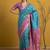Multicolor ethnic motifs silk blend handloom patola saree