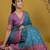 Multicolor ethnic motifs silk blend handloom patola saree