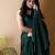 Green poly georgette saree