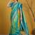 Multicolor ethnic motifs zari silk blend handloom patola saree