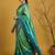 Multicolor ethnic motifs zari silk blend handloom patola saree