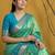 Multicolor ethnic motifs zari silk blend handloom patola saree
