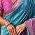 Blue woven design zari silk blend patola saree