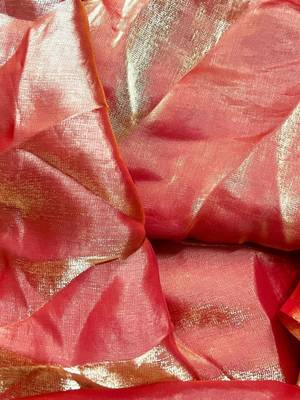Red satin saree 2