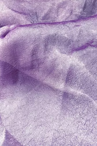 Lavender poly chiffon designer saree