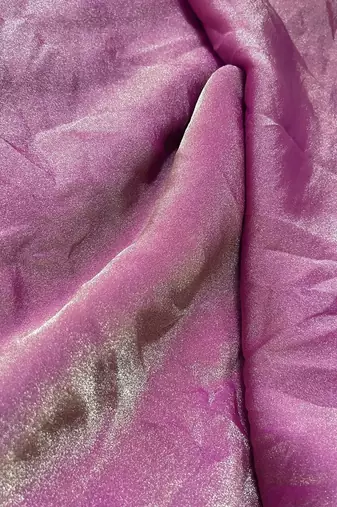 Purple poly georgette saree