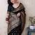 Black woven design zari silk blend saree