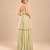 Sage green embroidered tulle modal satin kurta set