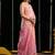 baby pink soft cotton blend jari border with zhallar festive wear saree