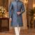 Turquoise indowestern sherwani ethnic wear