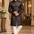 Black indowestern sherwani ethnic wear