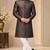 Black indowestern sherwani ethnic wear