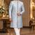 Sky blue indowestern sherwani ethnic wear