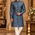 Turquoise indowestern sherwani ethnic wear