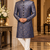 Blue indowestern sherwani ethnic wear
