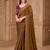 Bronze women embellished embroidered  georgette saree