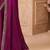 Purple embellished embroidered  georgette saree