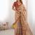 Yellow floral  cotton handloom saree