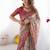 Cream floral  cotton handloom saree