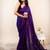 Purple embellished sequinned khadi saree
