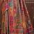 Grey floral silk blend banarasi saree