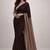 Maroon  cotton khadi saree