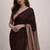 Maroon  cotton khadi saree