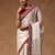 White sequinned tissue designer saree