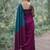 Purple  cotton khadi saree