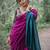 Purple  cotton khadi saree
