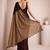 Brown  cotton khadi saree