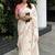 Off white floral saree