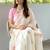 Off white floral saree