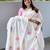 Off white floral saree