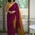 Pink  cotton khadi saree