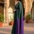 Green colourblocked  cotton khadi saree