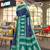 Blue printed  cotton designer saree with blouse