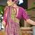 Pink ethnic motifs  cotton designer saree with blouse