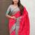 Pink ethnic motifs woven design zari patola saree
