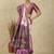 Mauve ethnic motifs woven design patola saree