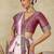 Mauve ethnic motifs woven design patola saree