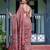 Maroon ethnic motifs  linen saree