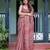 Maroon ethnic motifs  linen saree