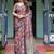 Blue ethnic motifs  linen saree