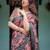 Blue ethnic motifs  linen saree