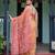 Orange ethnic motifs zari  linen saree