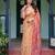 Orange ethnic motifs zari  linen saree