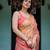 Orange ethnic motifs zari  linen saree