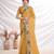 Gold aari work  chiffon saree