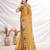Gold aari work  chiffon saree